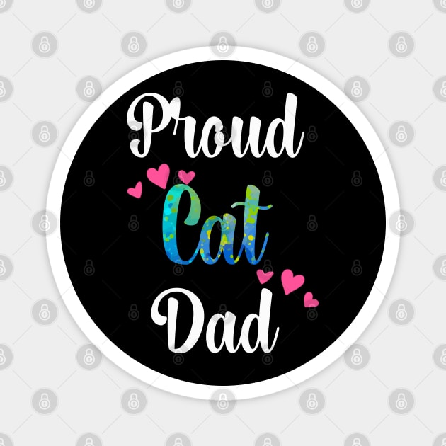 Proud Cat Dad Magnet by kooicat